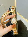 Vintage Pearl Tote Clutch Wedding evening clutch Dinner bag M4676-089113