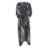 Women¡¯s Rayon Tie-Dye Beach Cover-Up ¨C Vacation Bikini Kimono, Sun Protection Swimsuit Outerwear
