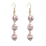 Rhinestone Football & Rugby Earrings for Women - Sparkling Sports Fan Dangle Drop Stud Earrings