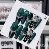 1025- Handmade press on nails fake nails removable