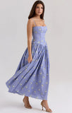 Elegant & Gentle Style Slimming Floral Spaghetti Strap Ethereal Dress