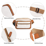 Multifunctional Fashion Fanny Pack – Adjustable Shoulder Strap Travel Breast Bag in Vegan Leather, Ideal Chest Purse for Holiday Sports and Running, Stylish Crossbody Waist Bag for Women