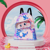 Children's swimming bag, wet and dry separation toilet bag, large-capacity swimming storage bag, beach storage bundle backpack.