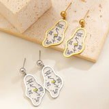 Unique Clock Stud Earrings Minimalist Personality Creative Time Design High-End Earrings