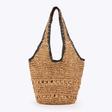 Woven Bag – Casual Beach Vacation Tote, Daily Versatile Commuter Purse, Unique Women's Accessory