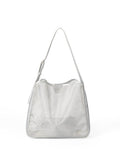 Mesh commuter tote bag, large capacity stylish hobo bag, fashionable versatile shoulder bag
