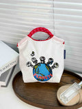 Leisure bag women's summer light cloth bag, large capacity shoulder tote bag, class commuter shoulder bag
