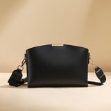 Elegant Women's Wide Shoulder Strap Shell Bag - Stylish & Functional Small Crossbody Bag