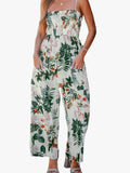 Spring-Summer Sling Loose Casual Jumpsuit Vacation Wide-Leg Romper