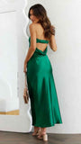 Women's Square Neck Corset Maxi Dress - Floral Printed High Waist A-Line Long Dress