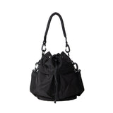 Oxford cloth pleated shoulder bag, bag women's leisure commuter hobo bag, large capacity Crossbody bag, bucket bag