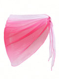 Vacation Loose Casual Bikini Beach Apron Gradient Color Multiple Colors