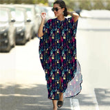 Black & Brown Striped Beach Robe ¨C Sexy Single-Breasted Bikini Cover-Up, Vacation Kimono
