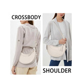 Half moon bag, adjustable shoulder strap crossbody shoulder bag for women, crescent bag, triple use shoulder bag, hobo bag for women,