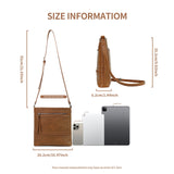 Women's multifunctional shoulder bag, retro popular messenger bag, large capacity small crossbody bag