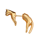 Personality Office Cute Cat Stud Earrings Women 3D Niche Animal Cat Detachable Earrings