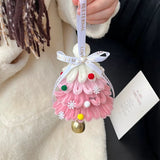 Christmas tree twist stick DIY handmade wind chime car hanging door hanging decoration pendant shopping mall activities