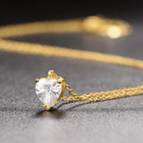Single Zircon Pendant Necklace new