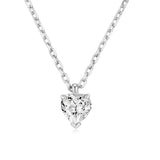 Single Zircon Pendant Necklace