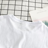 Letter Print Cotton T Shirt Fashion Brand Short Sleeve Tops Man Women Summer