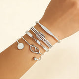 Chain Circle Bracelet Set Fashion Minimalist Niche Design Adjustable Multi-Layer Bracelet
