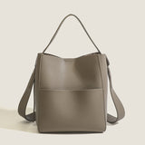 Early Autumn Women's Bag, Textured Crossbody Bucket Bag, Large Capacity Handheld Shoulder Bag