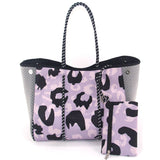 Neoprene Perforated Beach Bucket Bag – Two-in-One Mother-Child Tote, Large Swimming Sand-Proof Purse