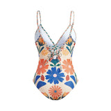 Women's Printed Bohemian Flowy Sling Vacation Style Swimsuit