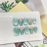 1008- Handmade press on nails fake nails removable