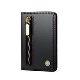 Magsafe ring magnetic card case  for iPhone17 card anti-theft brush 16/15/14/13 zipper change bag Wallet Magnetic Card Holder RFID Blocking, PU Leather Minimalist Phone Wallet Compatible with MagSafe Phones