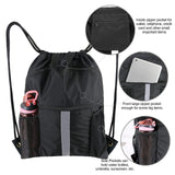 Basketball football drawstring backpack, drawstring backpack with shoe compartment, sports belt pocket sports equipment bag