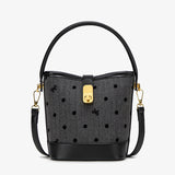 Fashion casual bucket bag, simple handbag, small tote bag, versatile commuter shoulder Crossbody bag