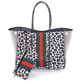 Neoprene Perforated Beach Bucket Bag – Two-in-One Mother-Child Tote, Large Swimming Sand-Proof Purse