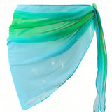 Vacation Loose Casual Bikini Beach Apron Gradient Color Multiple Colors