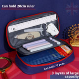 Large capacity multi-layer pencil case, primary school children's stationery box, pencil case, stationery storage bag