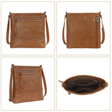 Women's multifunctional shoulder bag, retro popular messenger bag, large capacity small crossbody bag