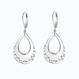 Brass real gold electroplating niche light luxury karst pleated earrings women's earrings