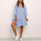 Loose plaid dress, women's Dress