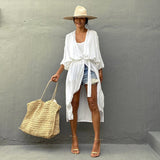 Open-Front Beach Bikini Cardigan ¨C Women¡¯s Vacation Swimsuit Cover-Up, Sun Protection Outerwear