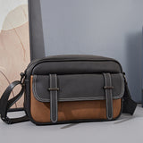 Men's casual retro shoulder crossbody bag, fashion messenger bag crossbody small