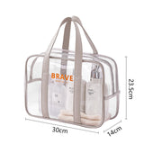 Waterproof beach bag, wet and dry separation fitness bag, toiletry bag, storage goggles, swimsuit swimming bag, Transparent Cosmetic Bag,
