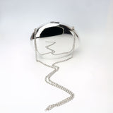 Golden Acrylic Bag, Shiny Metallic Banquet Purse,