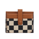 Small card bag female, exquisite high-end compact driver's license card holder, multi-functional canvas ultra-thin card holder