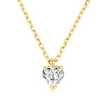 Single Zircon Pendant Necklace