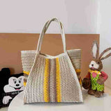 Women’s Beach Vacation Shoulder Bag – Large Woven Tote, Commuter-Ready Straw Purse