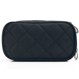 Nylon Cosmetic Bag, Waterproof Geometric Rhombus Cosmetic Wash Bag, makeup bag with compartments for College Dorm Camp Gym