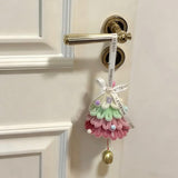 Christmas tree twist stick DIY handmade wind chime car hanging door hanging decoration pendant shopping mall activities