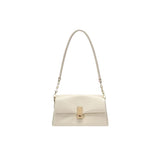 Small beige shoulder bag, bag women glacier white armpit bag, commuter top handle bag, versatile hobo bag for women