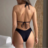 Swimsuit 4 Piece See Through Mesh Bikini Set