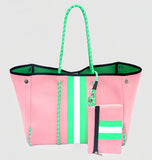 Neoprene Perforated Beach Bucket Bag – Two-in-One Mother-Child Tote, Large Swimming Sand-Proof Purse